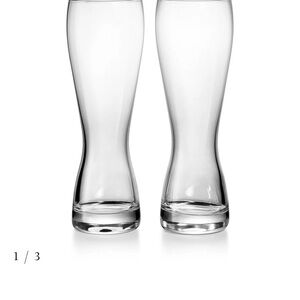 Tiffany & Co Crystal Beer Glasses NWOT